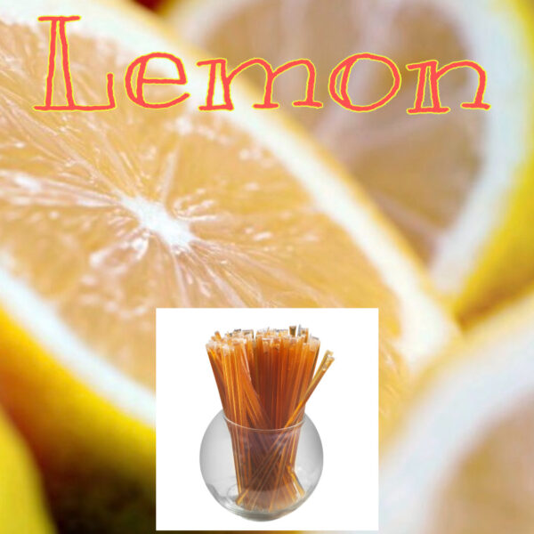 Lemon - Flavor Infused, 100% Natural, Raw & Unfiltered Honey Sticks (Lemon)